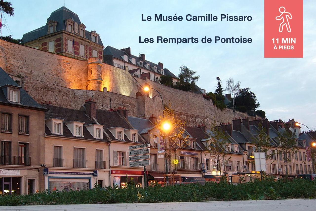 Ferienwohnung Studio Cosy En Plein Coeur Historique De Pontoise Exterior foto